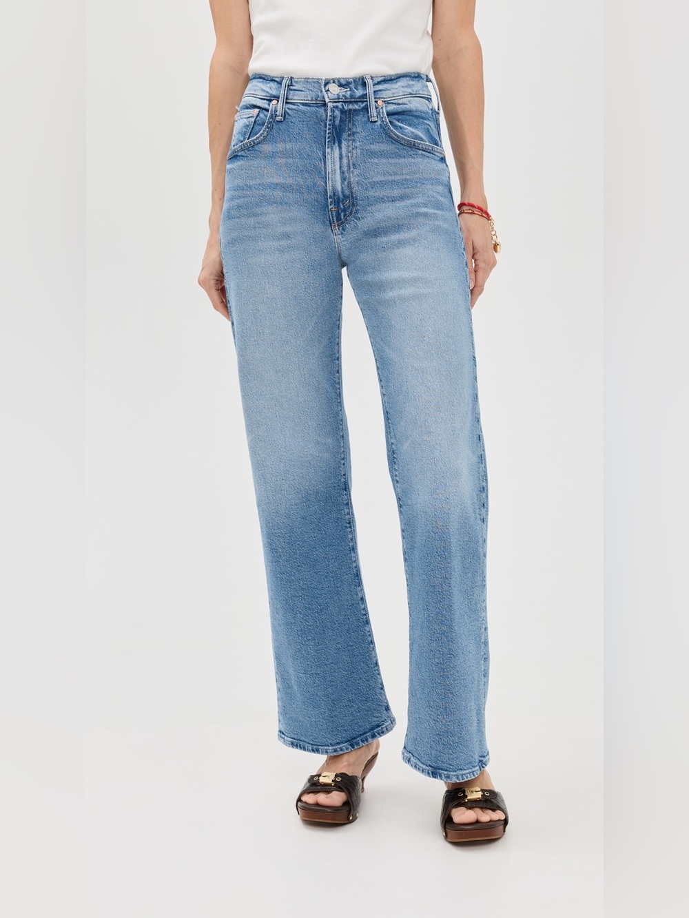 Like New MOTHER Petite Lil Lasso Sneak Jeans in Sow Surreal size 26 - Picture 1 of 4